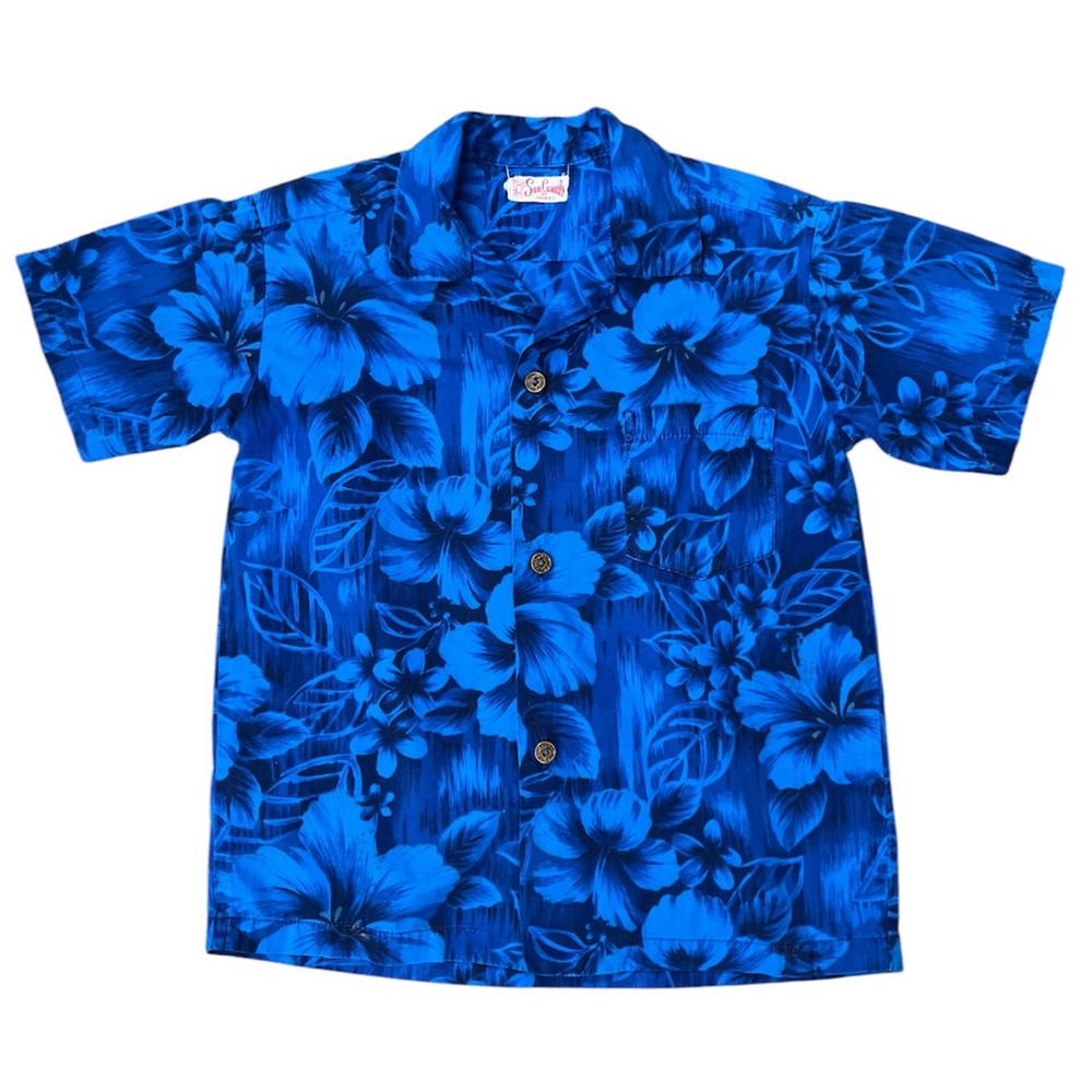 Sun Casuals Shirt Men XL Batik Luau Tiki Camp Lounge Resort Station Wagon Woody